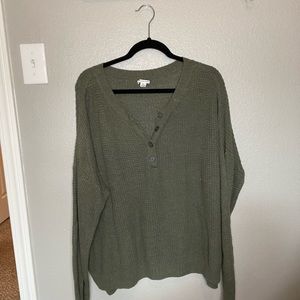 American Eagle Waffle Sweater